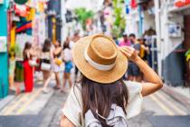 Woman wearing a hat