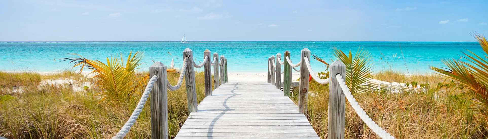 Wooden path leading to the beach